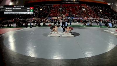 G 100 lbs Champ. Round 1 - Mariko Whitmore, South Fremont vs Ava Bui, Centennial