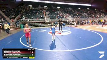 60-65 lbs Semifinal - Audrina Summers, Touch Of Gold Wrestling Club vs Randilee Semmons, Pinedale Pummelers Wrestling Club