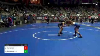 90 lbs Prelims - Leolyn Karnowski, Flint Hills vs Nicky Giacalone, Thoroughbred Wrestling Academy