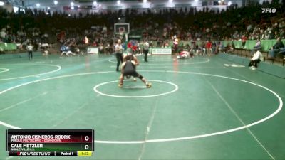 215 lbs Champ. Round 1 - Cale Metzler, Noblesville H.S. vs Antonio Cisneros-Rodriguez, Purdue Polytechnic - Downtown