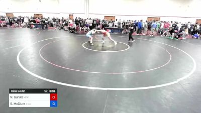 65 kg Cons 64 #2 - Naithan Gurule, New Mexico vs Smokey McClure, X-Calibur Athletics Wrestling Club