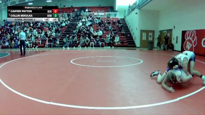 120 lbs Cons. Round 3 - Carter Patton, Revere vs Collin Mikulka, Berea-Midpark