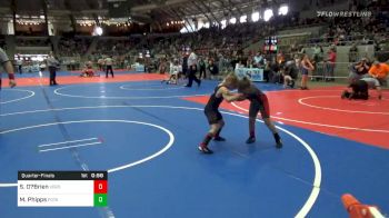 Quarterfinal - Sydney O?Brien, Verdigris Youth Wrestling vs Max Phipps, Poteau Youth Wrestling