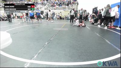 64 lbs Consi Of 8 #2 - Hank Hurd, Pawhuska Elks Takedown vs Luke Brooks, Grover Rains Wrestling Club