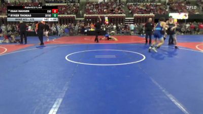 172 lbs Quarterfinal - Isiah Haugen, Coyote Wrestling Club vs Ryker Thomas, Snake River Youth Wrestling Cl