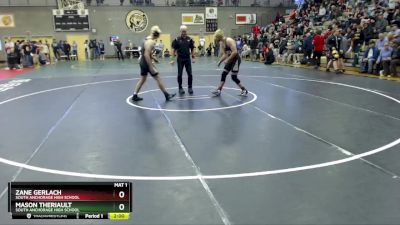 171 lbs Semifinal - Zane Gerlach, South Anchorage High School vs Mason Theriault, South Anchorage High School