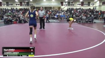 115 lbs Round 2 - Cameryn Judisch, Sumner-Fredericksburg vs Ella Howell, Louisa-Muscatine