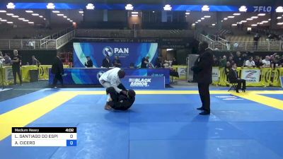 LEANDRO SANTIAGO DO ESPIRITO SAN vs ANGEL CICERO 2023 Pan Jiu Jitsu IBJJF Championship