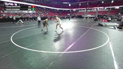 285 lbs 5th Place Match - Makhi Rodgers, Brown Deer/Mess./Shore. vs Ethan McIntosh, Verona