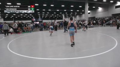 92 lbs Cons. Sub-rd Of 16 - Jed Spencer, SlyFox Wrestling Academy vs Jon Luke Austin, Contenders Wrestling Academy
