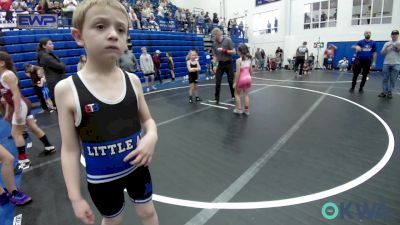 54-58 lbs Quarterfinal - Addisyn Crossett, Choctaw Ironman Youth Wrestling vs Emery Wolfe-Selby, Little Axe Takedown Club