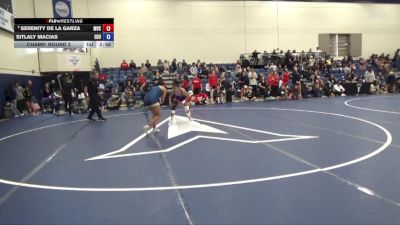 138 lbs Champ. Round 2 - Serenity De La Garza, Missouri Valley vs Sitlaly Macias, Eastern Oregon University (OR)