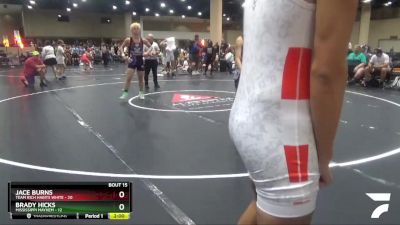 144 lbs Round 5 (6 Team) - Brady Hicks, Mississippi Mayhem vs Jace Burns, Team Rich Habits White