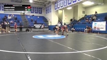 184 lbs Cons. Semi - Tyren Moore, Eureka vs London Kiser, Carthage College