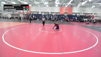 133 lbs Champ. Round 2 - Merlin Dilone, Wesleyan (CT) vs Jake Strianese, Williams College