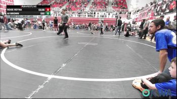 58-61 lbs Quarterfinal - Rose Reyna, Carl Albert vs Aj Brown, Choctaw Ironman