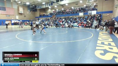 115lbs Champ. Round 1 - Briseida Cisneros, Zillah (Girls) vs Katie Kolodzik, Tahoma (Girls)