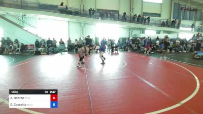 130 kg Rr Rnd 3 - Aubrei Beltran, EC Wolfpack vs Gianna Cassetta, Beaumont Wrestling