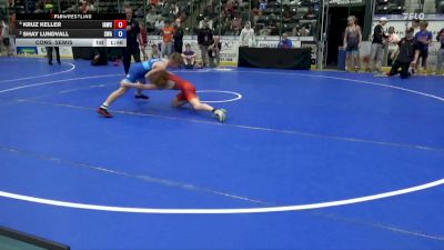106 lbs Cons. Semis - Kruz Keller, Immortal Athletics Wrestling Club vs Shay Lundvall, Sebolt Wrestling Academy