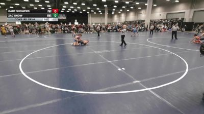 132 lbs Cons. Rd Of 64 - Zac Snow, MWC Wrestling Academy vs Gabe Showers, Powerhouse Wrestling Club