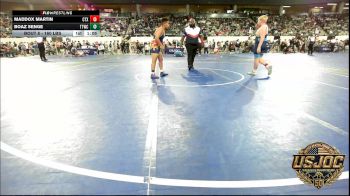 160 lbs Round Of 16 - Maddox Martin, Central Texas Wrestling Club vs Boaz Senge, Team Tulsa Wrestling Club