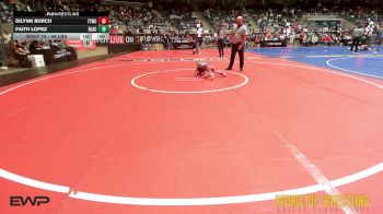 46 lbs Quarterfinal - Dilynn Burch, Team Tulsa Wrestling Club vs Faith Lopez, Black Fox Academy