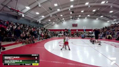 61-64 lbs Round 3 - Bennett Rusch, Eaton Reds WC vs Kaan Inceoglu Jr, Junior Bulldogs