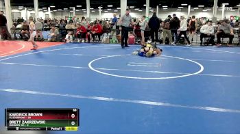 68 lbs Round 2 (10 Team) - Kaedrick Brown, FL Scorpions vs Brett Zakrzewski, Rangers WC
