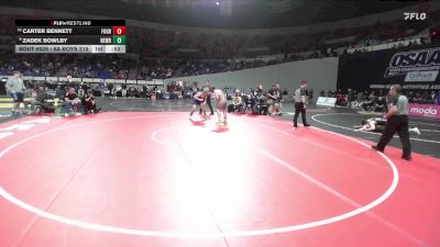 6A Boys 215 lbs Cons. Round 5 - Zadek Bowlby, Newberg Boys vs Carter Bennett, Forest Grove Boys