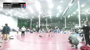 128 lbs Rr Rnd 9 - Haley Proulx, Journeymen Wrestling - Girls vs Elise Gilfoil, Lady Assassins