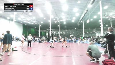 128 lbs Rr Rnd 9 - Haley Proulx, Journeymen Wrestling - Girls vs Elise Gilfoil, Lady Assassins