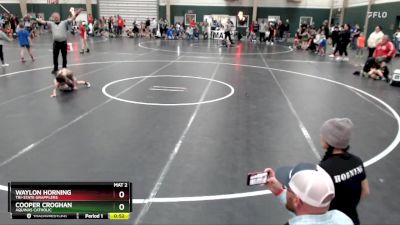 46 lbs Cons. Round 2 - Cooper Croghan, Aquinas Catholic vs Waylon Horning, Tri-State Grapplers