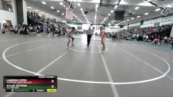138 lbs Champ. Round 1 - Kyler Getman, FHC Spartans vs Landon Cates, Claremore Wrestling Club