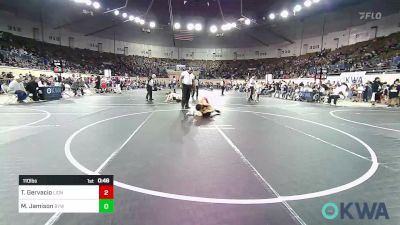 110 lbs Round Of 16 - Theodore J. Gervacio, Lions Wrestling Academy vs Marlaina Jamison, Bristow Youth Wrestling