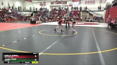 115 lbs Quarterfinal - Amelia Terrill, Iowa City High vs Jharia Knox, Clinton