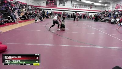 120-130 lbs Round 3 - Da`Veon Palmer, Team Owls vs Kason Mcclure, Cameron Youth Wrestling Club