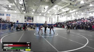 140 lbs Champ. Round 2 - Amber Farr, Norwalk vs Aiesha Sall, Steele Canyon