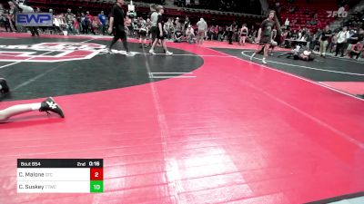 55 lbs Semifinal - Bentlee Egleston, Claremore Wrestling Club vs Wyatt McCaskey, Warhorse Wrestling Club