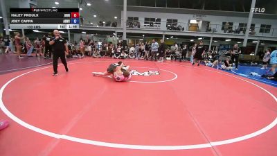 132 lbs Rr Rnd 3 - Haley Proulx, Journeymen Wrestling - Girls vs Joey Cappa, Lady Alpha Dogz - Girls