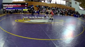 145 lbs Cons. Round 2 - Ollie Lapoint, Utica vs Karime Carmarena-tejeda, New England College