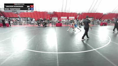 100 lbs Semis - Grayson Schroeder, Mn Elite vs Ryan Fuenffinger, Jack Pine Savage