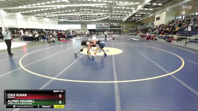 165 lbs Champ. Round 1 - Cole Kuhar, Ithaca vs Alfred MacNeill, American International