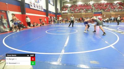 165 lbs Consolation - Karson Barger, Sand Springs HS vs Rhys Novosad, Bixby HS Boys