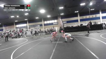 116 lbs Consi Of 16 #2 - Auriana Wakinekona, Grapplers HI vs Emily Ashlock, Oso Way WC