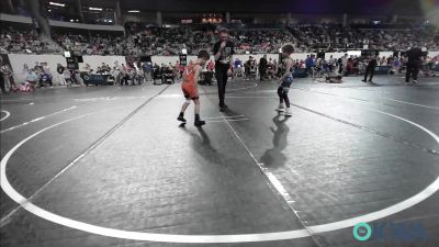 58 lbs Round Of 16 - James Evans, Bartlesville Wrestling Club vs Lynx Lehman, Lexington Wrestling Club