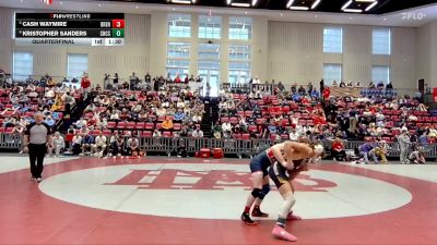 113 lbs Quarterfinal - Cash Waymire, Brentwood Academy vs Kristopher Sanders, Chattanooga Christian School