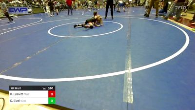 75 lbs Rr Rnd 1 - Kaige Leavitt, Panther Youth Wrestling-CPR vs Colt Eizel, North DeSoto Wrestling Academy