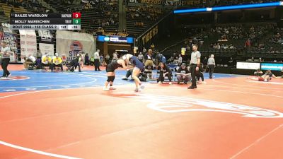 155 Class 2 lbs Cons. Round 2 - Bailee Wardlow, Oak Park vs Molly Marischen, Troy Buchanan