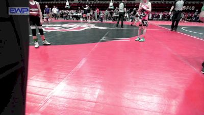 55 lbs Quarterfinal - Nevalee Petty, Skiatook Youth Wrestling vs Wyatt McCaskey, Warhorse Wrestling Club