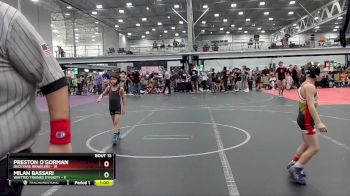 52 lbs Round 4 (8 Team) - Preston O`Gorman, Backyard Brawlers vs Milan Bassari, Whitted Trained Dynasty